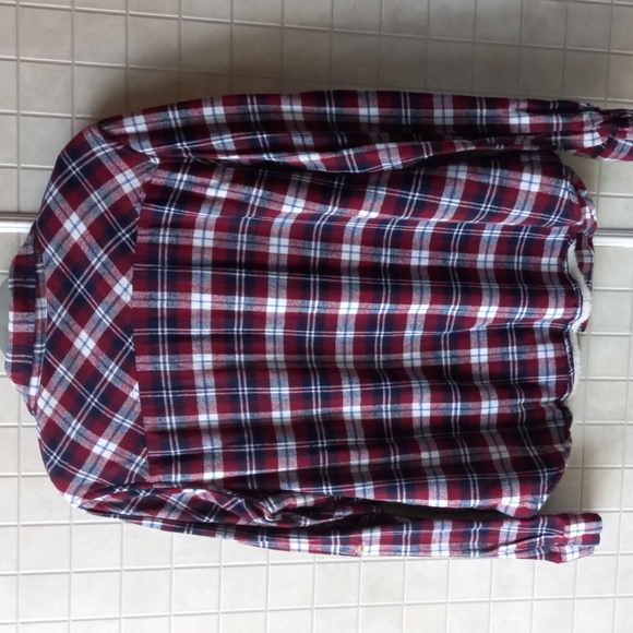 Passport flannel button down plaid shirt - Picture 2 of 4